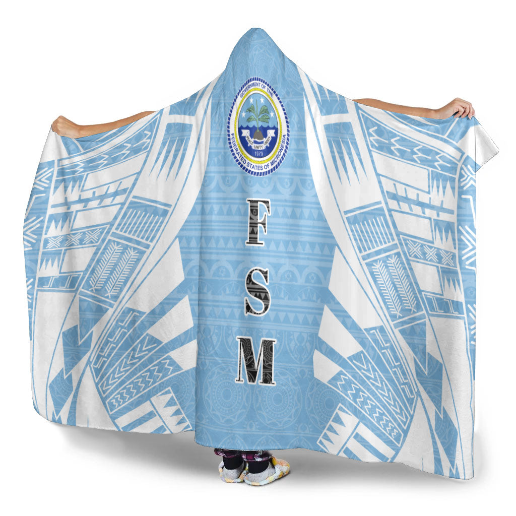 Federated States of Micronesia Hooded Blanket - Polynesian Tattoo Flag