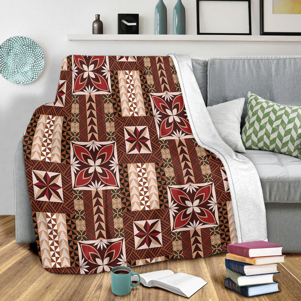 Samoa Premium Blanket Siapo Pattern Print