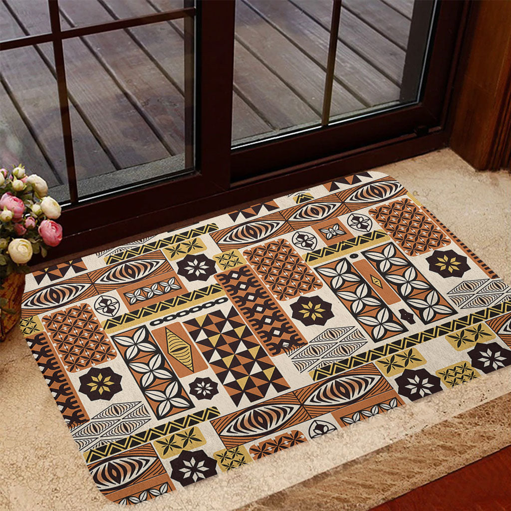Tonga Doormat Ngatu Tapa Pattern