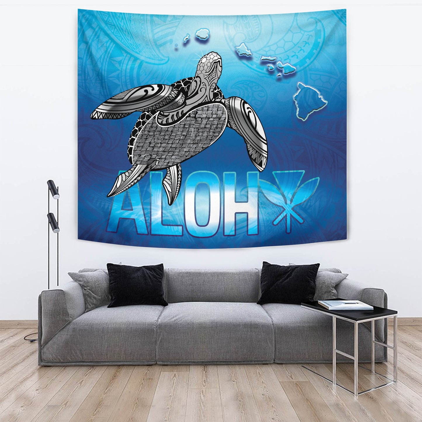 Hawaii Tapestry Aloha Turtle Ocean Style