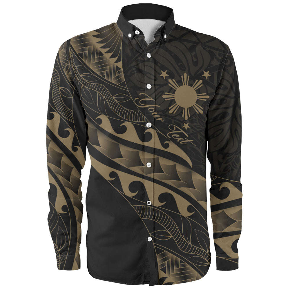 Philippines Filipinos Long Sleeve Shirt Custom Island Tribal Tattoos