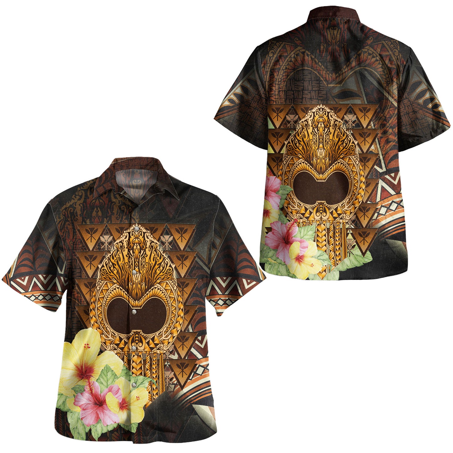 Hawaii Combo Dress And Shirt  Ikaika Hawaiian With Hibiscus Flowers Retro Style