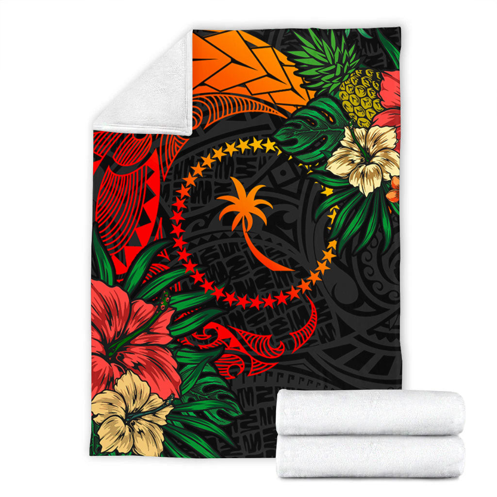 Chuuk State Premium Blanket Polynesian Coat Of Arms Tropical