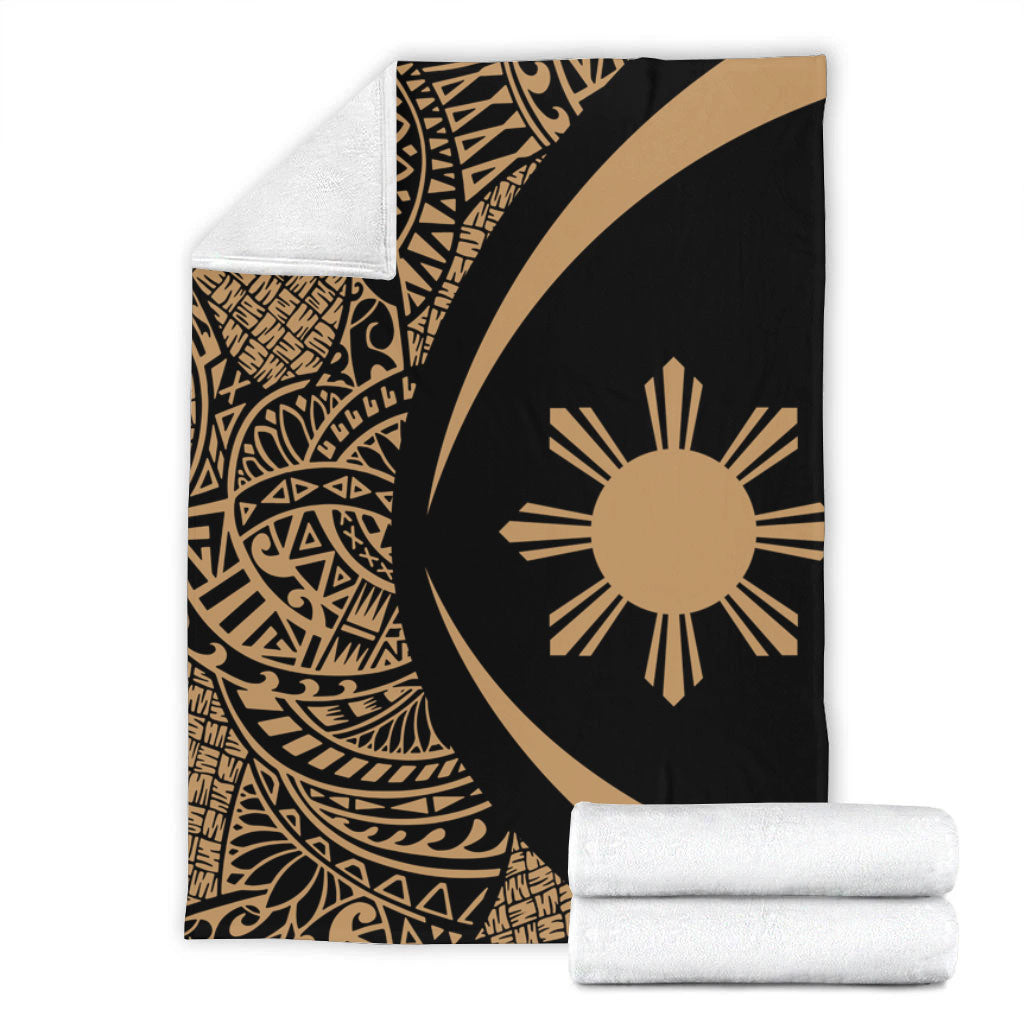 Philippines Filipinos Premium Blanket Lauhala Gold Circle Style