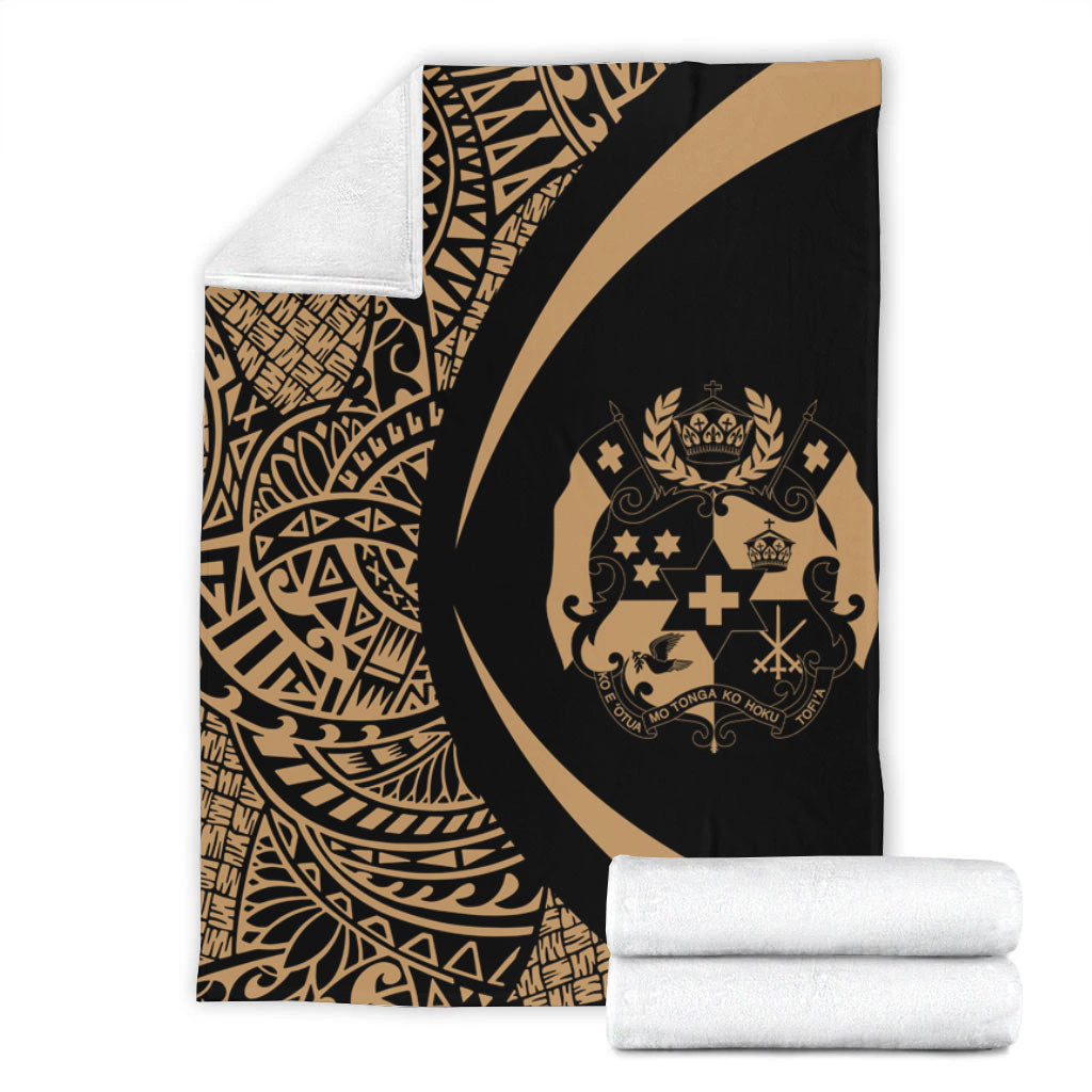 Tonga Premium Blanket Lauhala Gold Circle Style