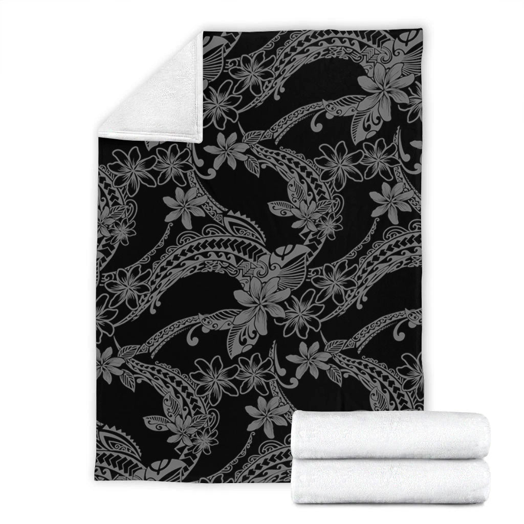 Hawaii Premium Blanket Polynesian Print Fabric And Flower