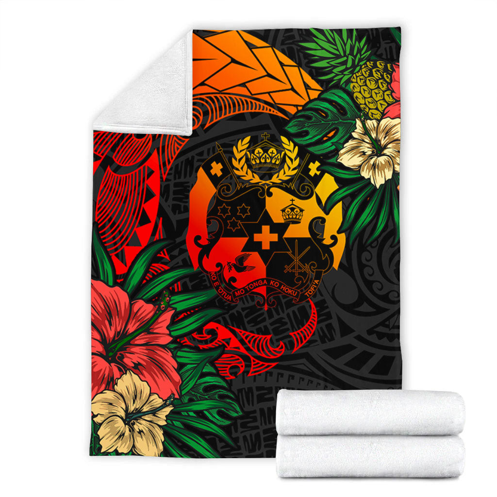 Tonga Premium Blanket Polynesian Coat Of Arms Tropical