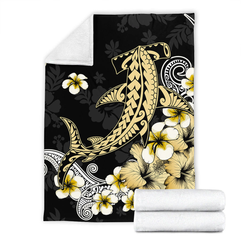 Hawaii Premium Blanket Hammerhead Shark Gold Tropical