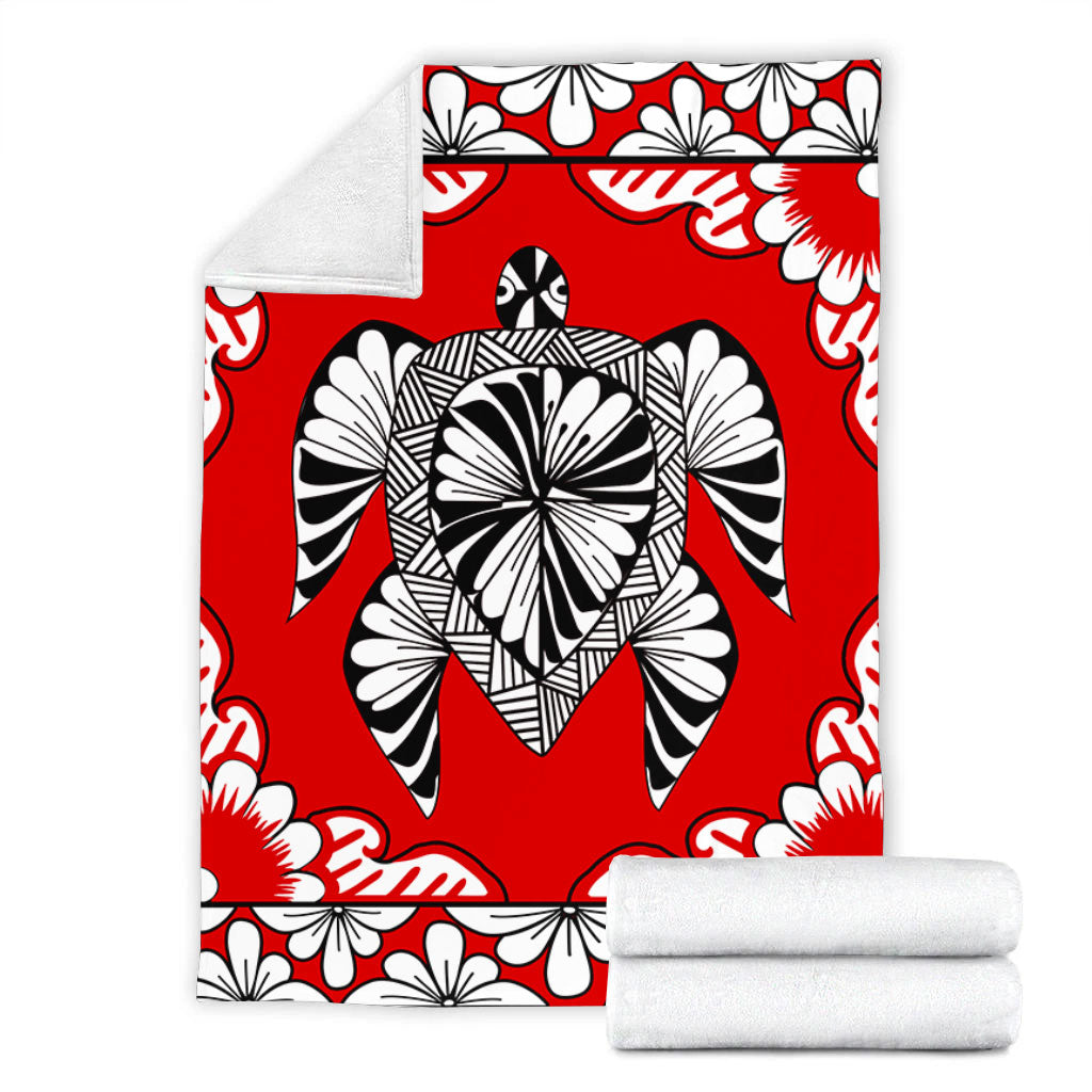 Tonga Premium Blanket Tapa Turtle Design