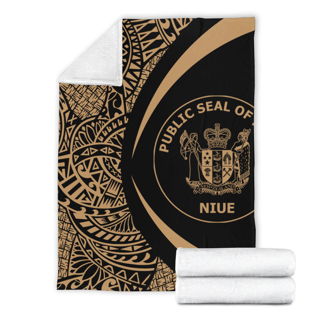 Niue Premium Blanket Lauhala Gold Circle Style