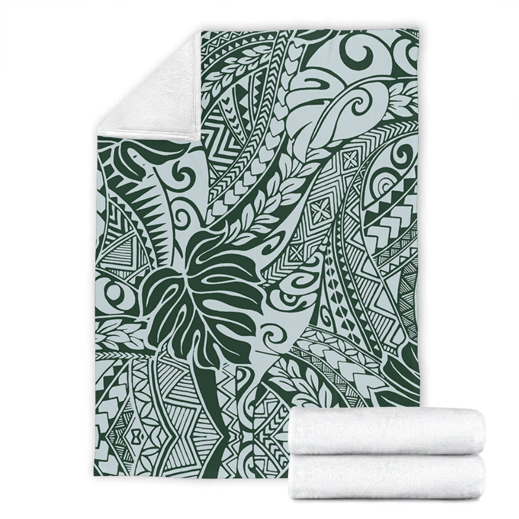 Hawaii Premium Blanket Tribal Pattern Leaf