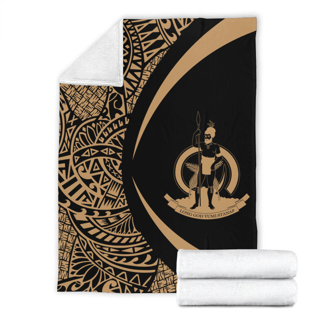 Vanuatu Premium Blanket Lauhala Gold Circle Style