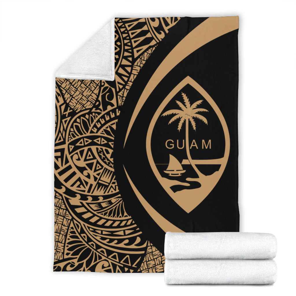 Guam Premium Blanket Lauhala Gold Circle Style