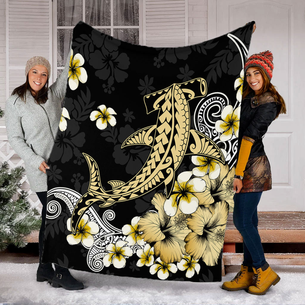 Hawaii Premium Blanket Hammerhead Shark Gold Tropical