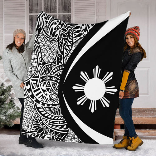 Philippines Filipinos Premium Blanket Lauhala White Circle Style