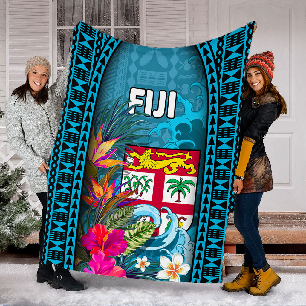 Fiji Premium Blanket Bula Islands Wave Tropical