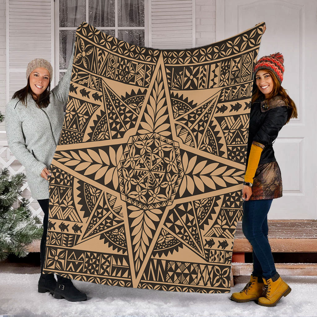 Tonga Premium Blanket Tonga Polynesian Tapa