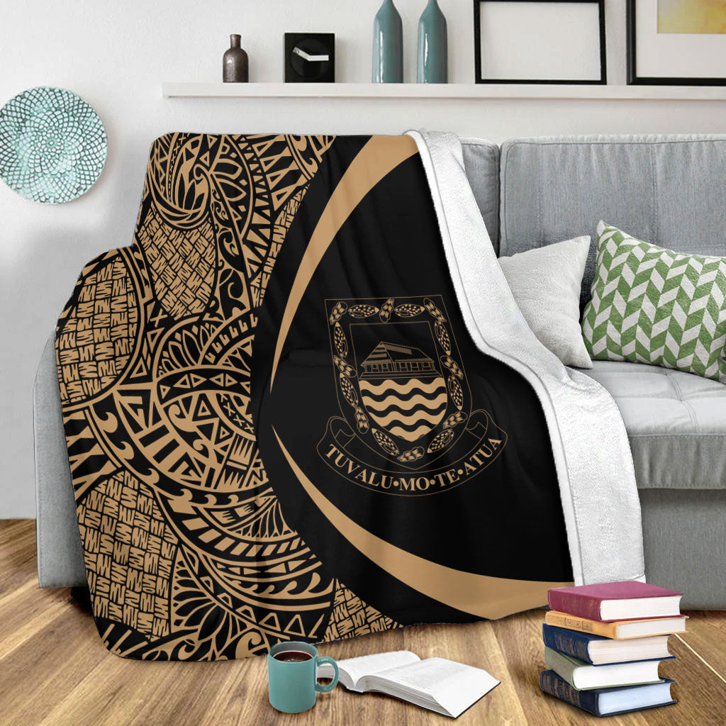 Tuvalu Premium Blanket Lauhala Gold Circle Style