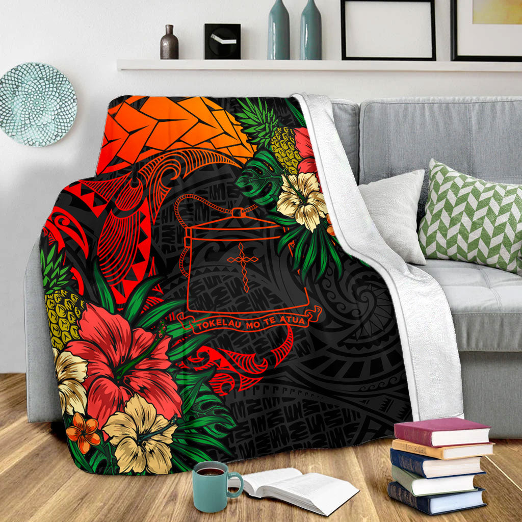 Tokelau Premium Blanket Polynesian Coat Of Arms Tropical