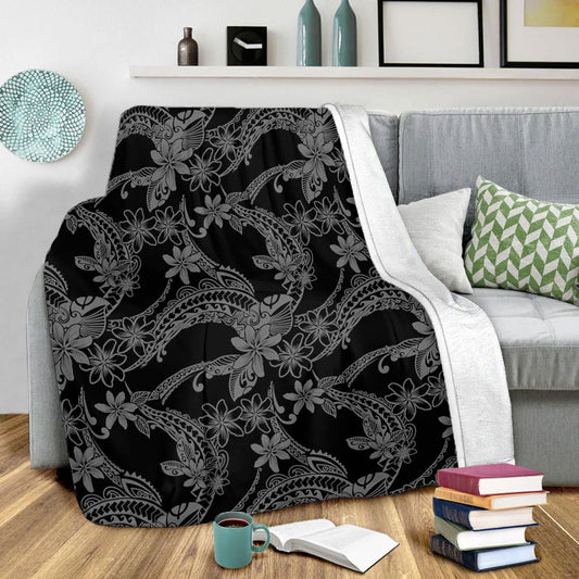 Hawaii Premium Blanket Polynesian Print Fabric And Flower