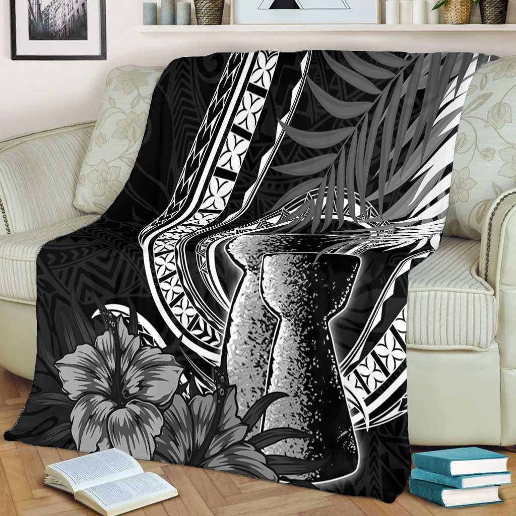 Guam Premium Blanket Tribal Latte Stone Tropical Style