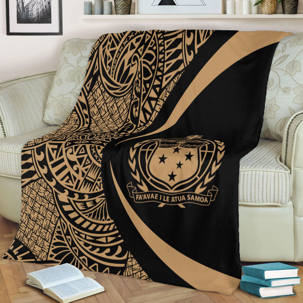 Samoa Premium Blanket Lauhala Gold Circle Style