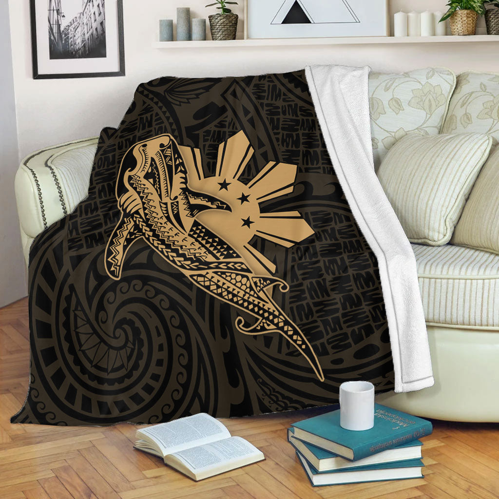 Philippines Filipinos Premium Blanket Tribal Whale Shark