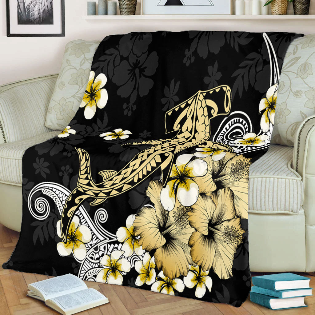 Hawaii Premium Blanket Hammerhead Shark Gold Tropical