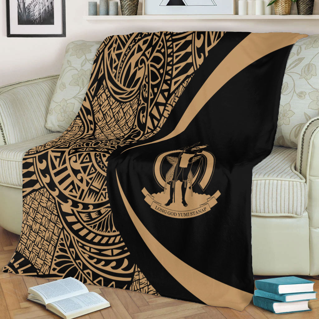 Vanuatu Premium Blanket Lauhala Gold Circle Style