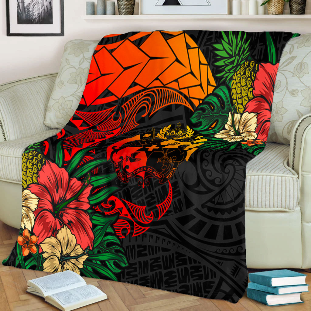 Tonga Premium Blanket Polynesian Coat Of Arms Tropical