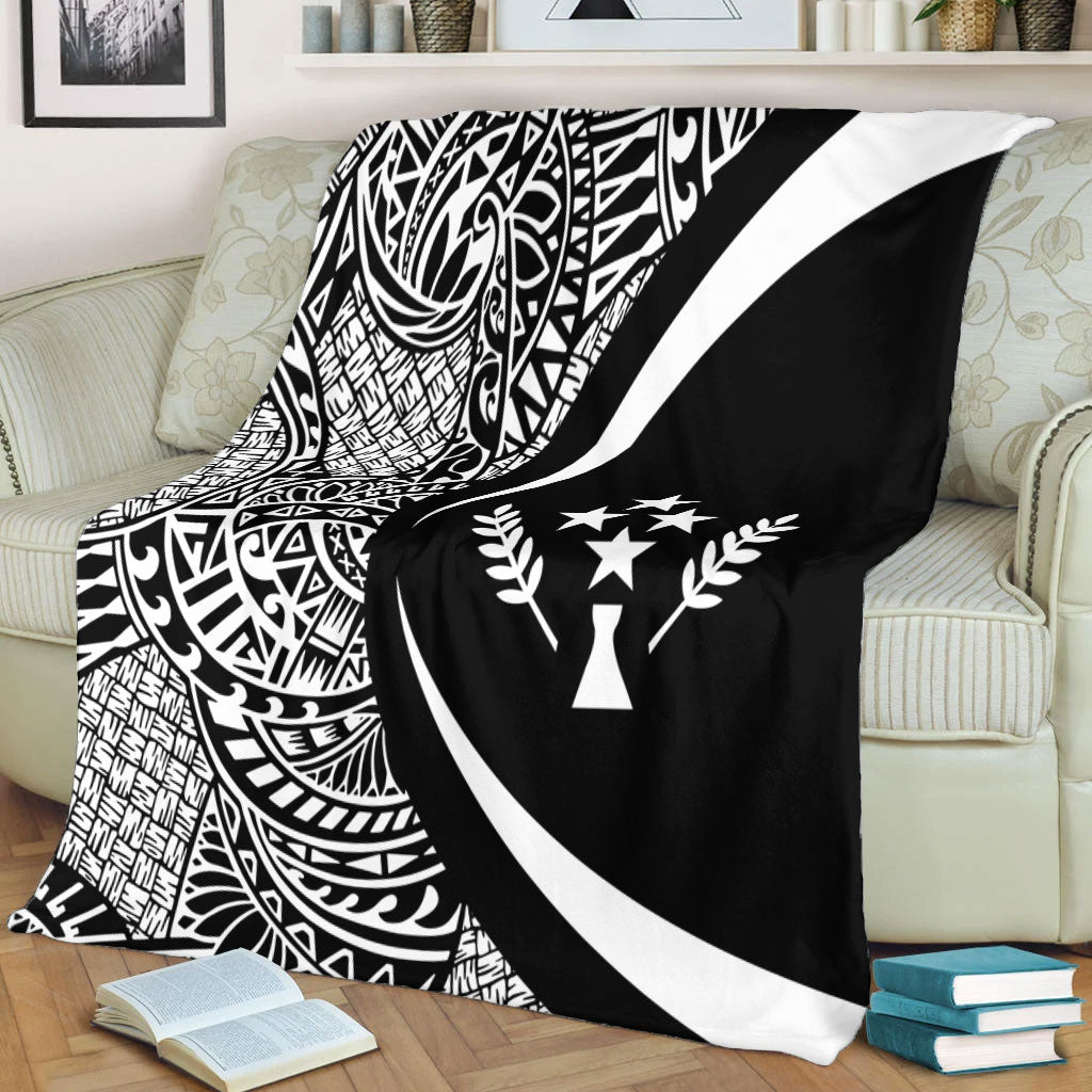 Kosrae Premium Blanket Lauhala White Circle Style