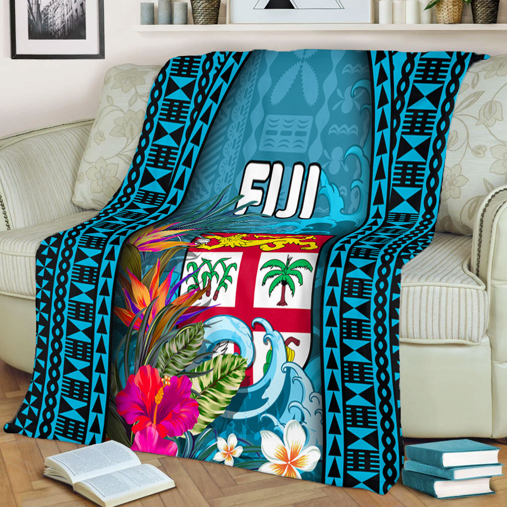 Fiji Premium Blanket Bula Islands Wave Tropical