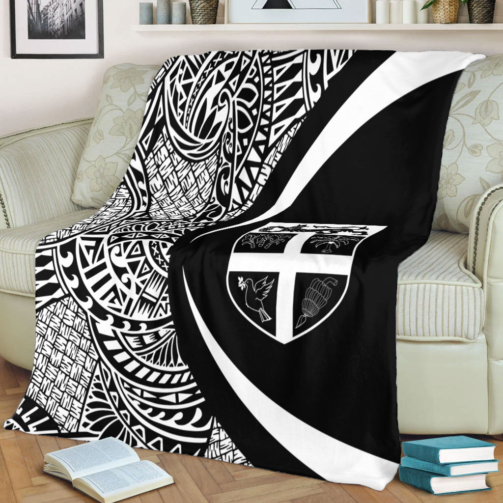 Fiji Premium Blanket Lauhala White Circle Style