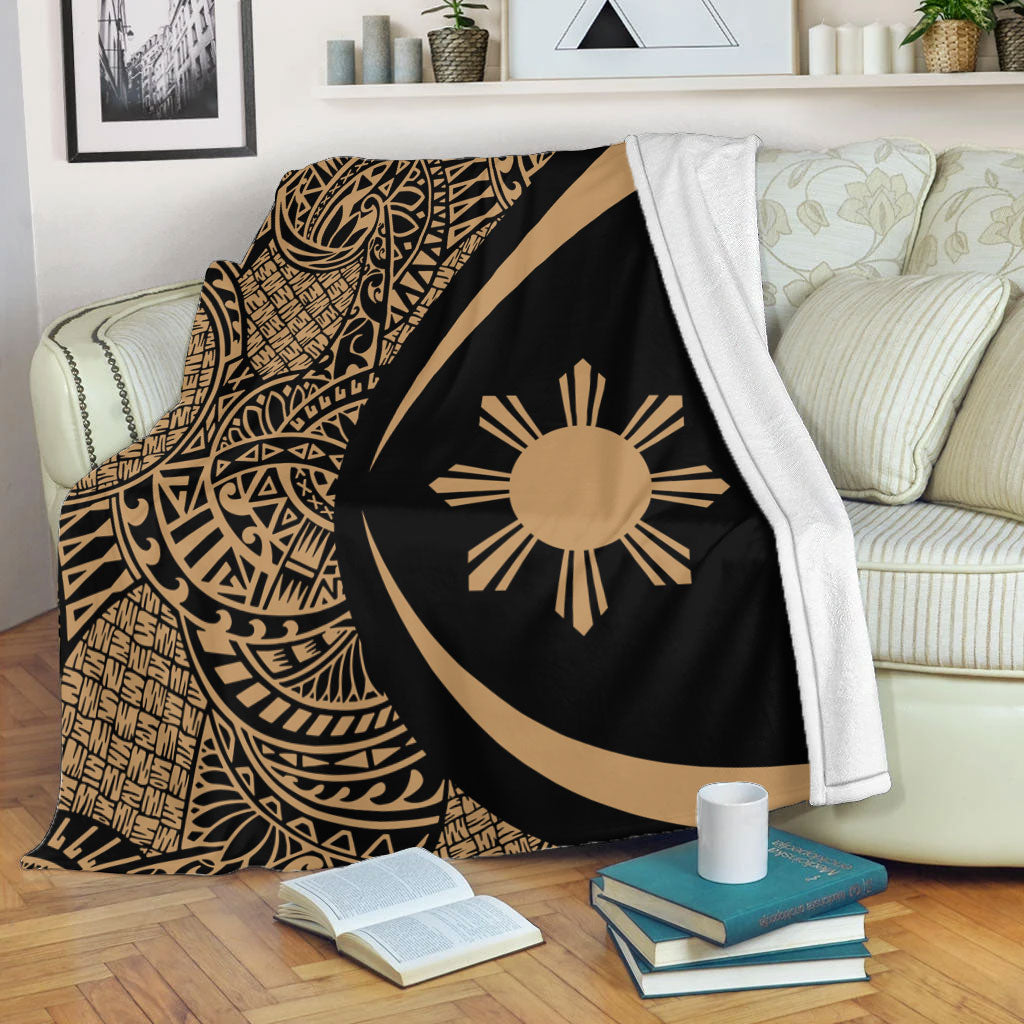 Philippines Filipinos Premium Blanket Lauhala Gold Circle Style