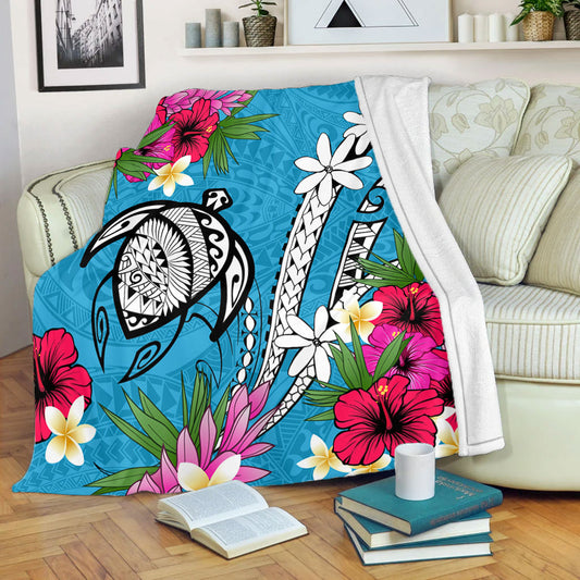 Hawaii Premium Blanket Tribal Polynesia Tropical Summer