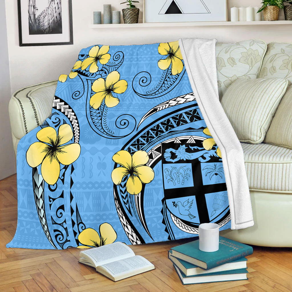 Fiji Premium Blanket Bula Style Plumeria Flower