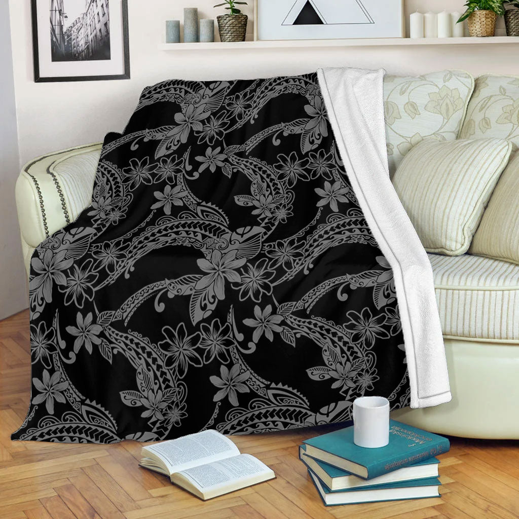 Hawaii Premium Blanket Polynesian Print Fabric And Flower