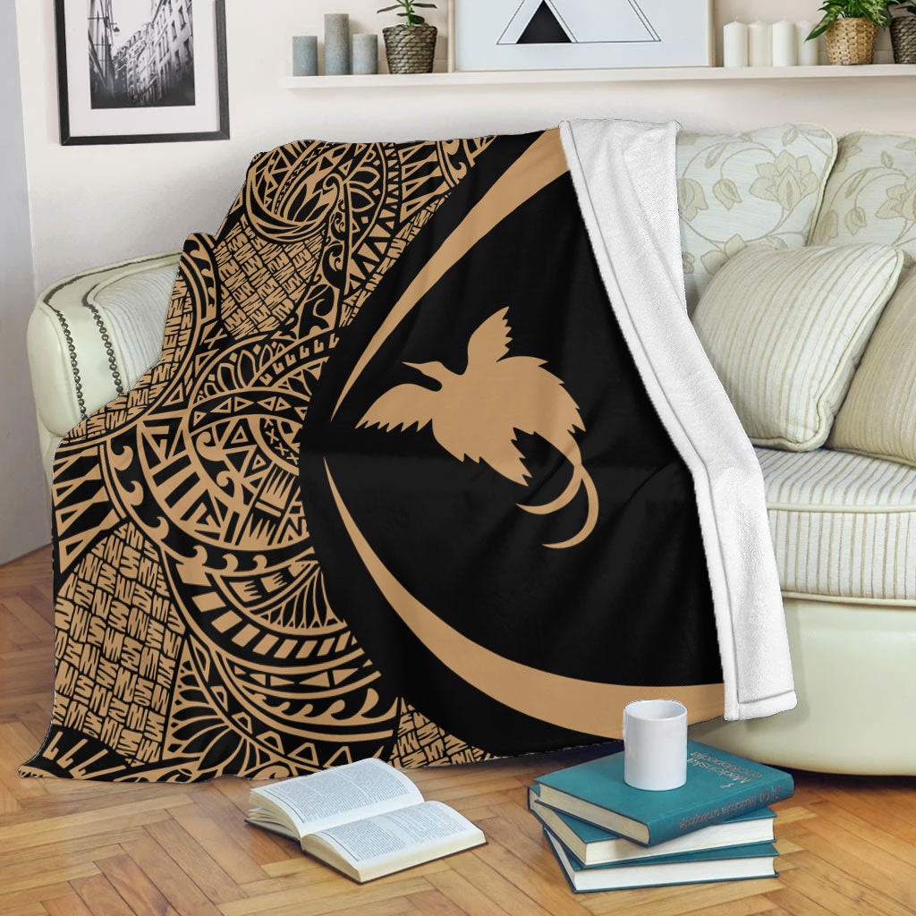 Papua New Guinea Premium Blanket Lauhala Gold Circle Style