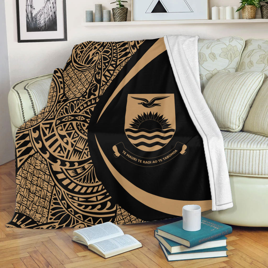 Kiribati Premium Blanket Lauhala Gold Circle Style