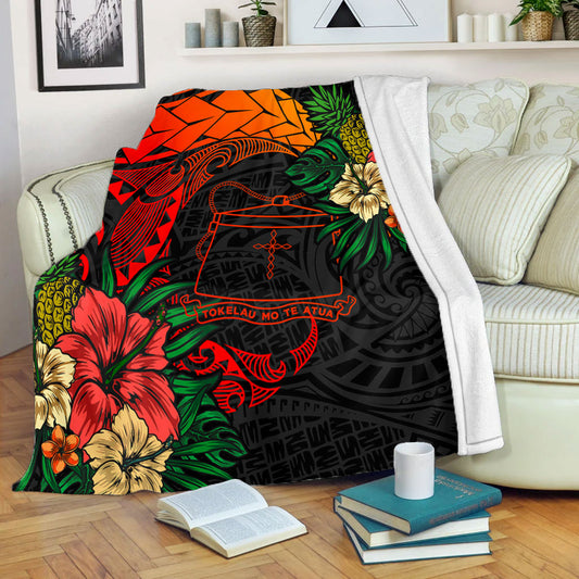 Tokelau Premium Blanket Polynesian Coat Of Arms Tropical