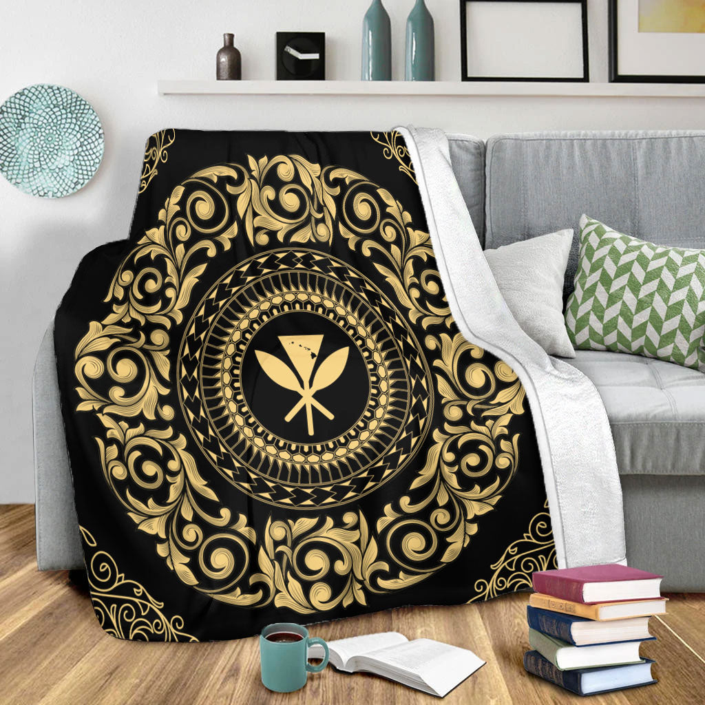 Hawaii Premium Blanket Kanaka Maoli Royal Vintage Style