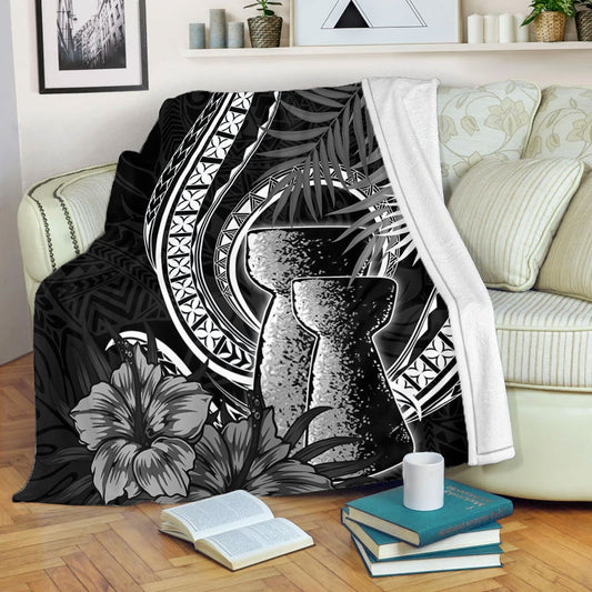 Guam Premium Blanket Tribal Latte Stone Tropical Style