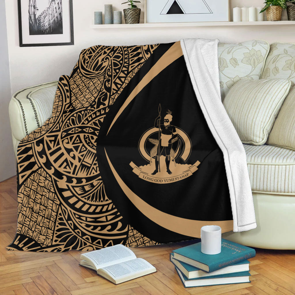 Vanuatu Premium Blanket Lauhala Gold Circle Style