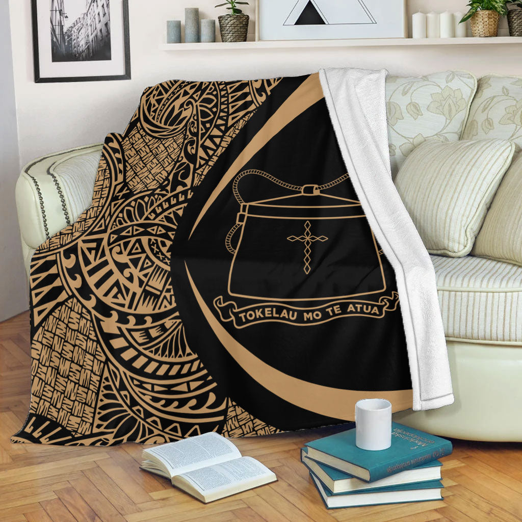 Tokelau Premium Blanket Lauhala Gold Circle Style