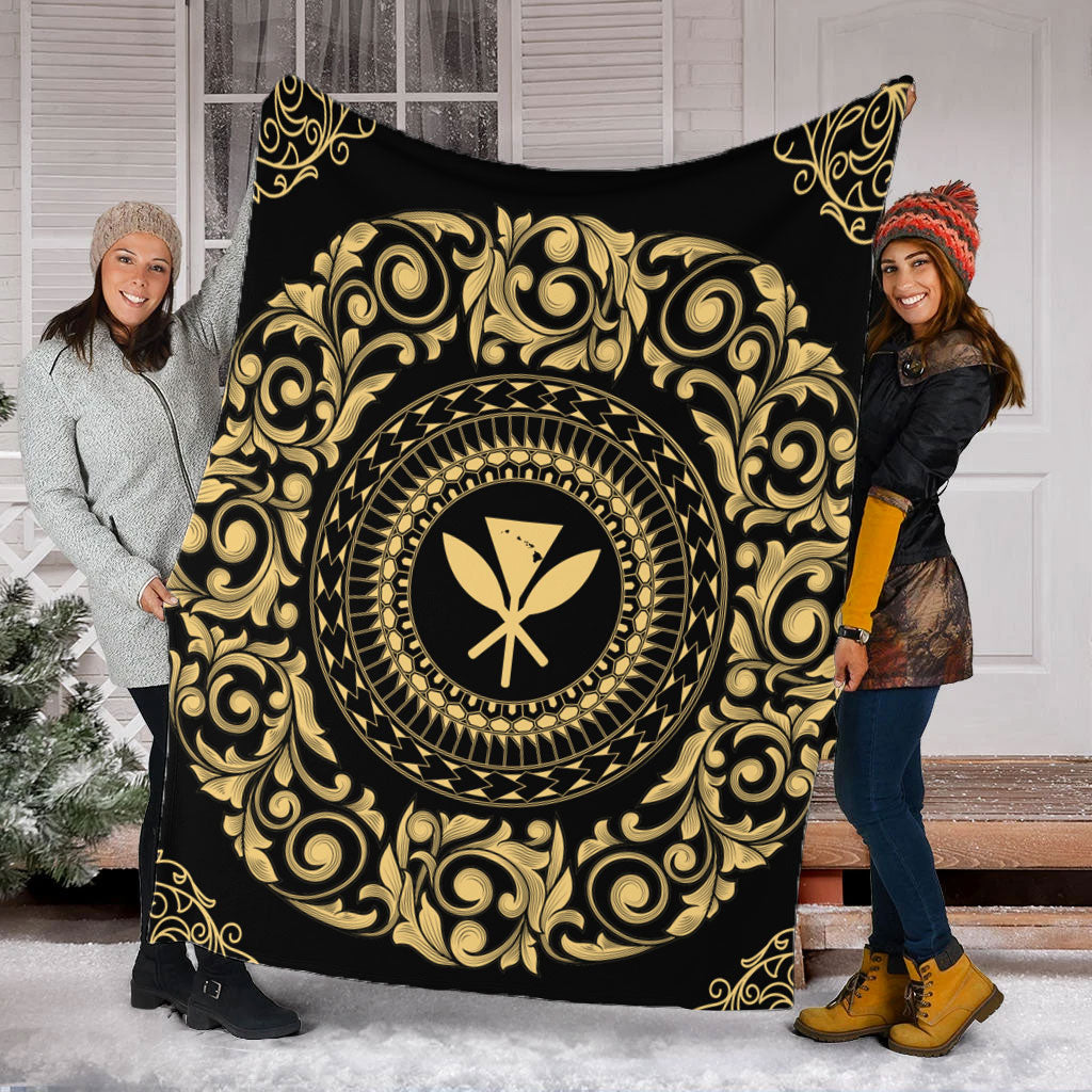 Hawaii Premium Blanket Kanaka Maoli Royal Vintage Style