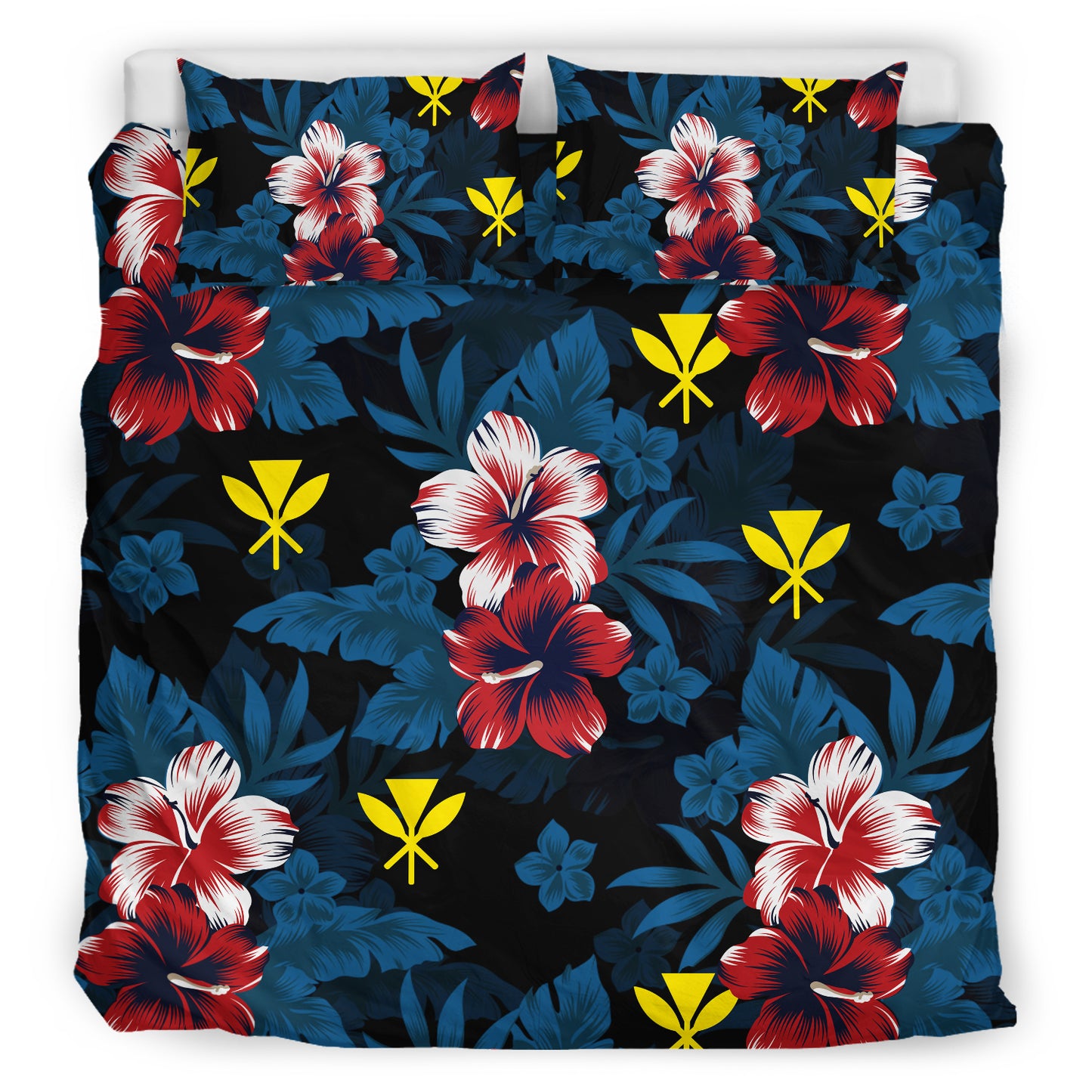 Hawaii Bedding Set Kanaka Islands Pattern Floral