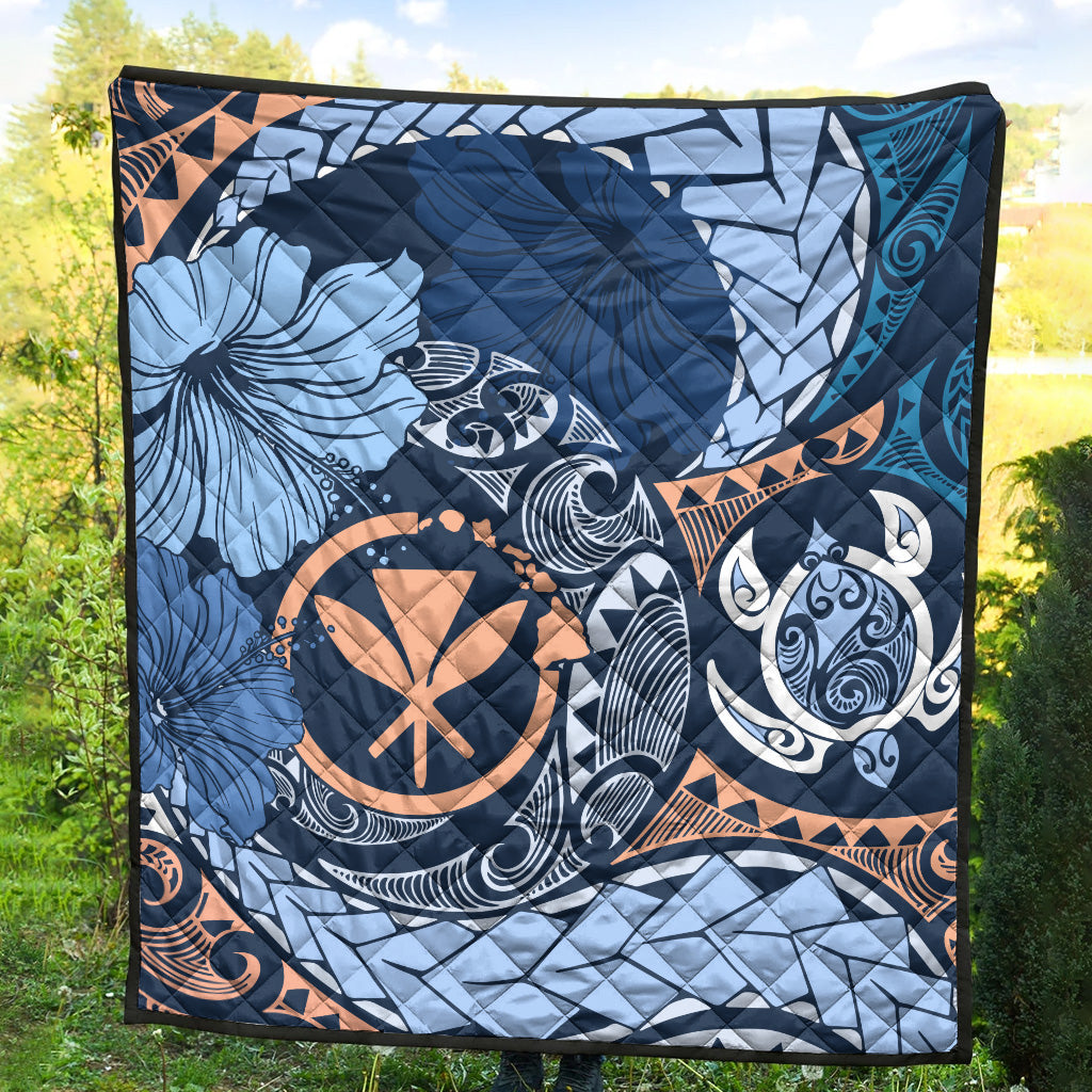 Hawaii Premium Quilt Kanaka Maoli Tribal Pattern