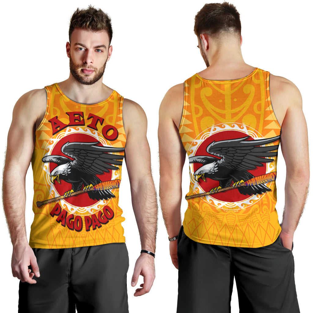 American Samoa Polynesian Men Tank Top - Aeto Pago Pago