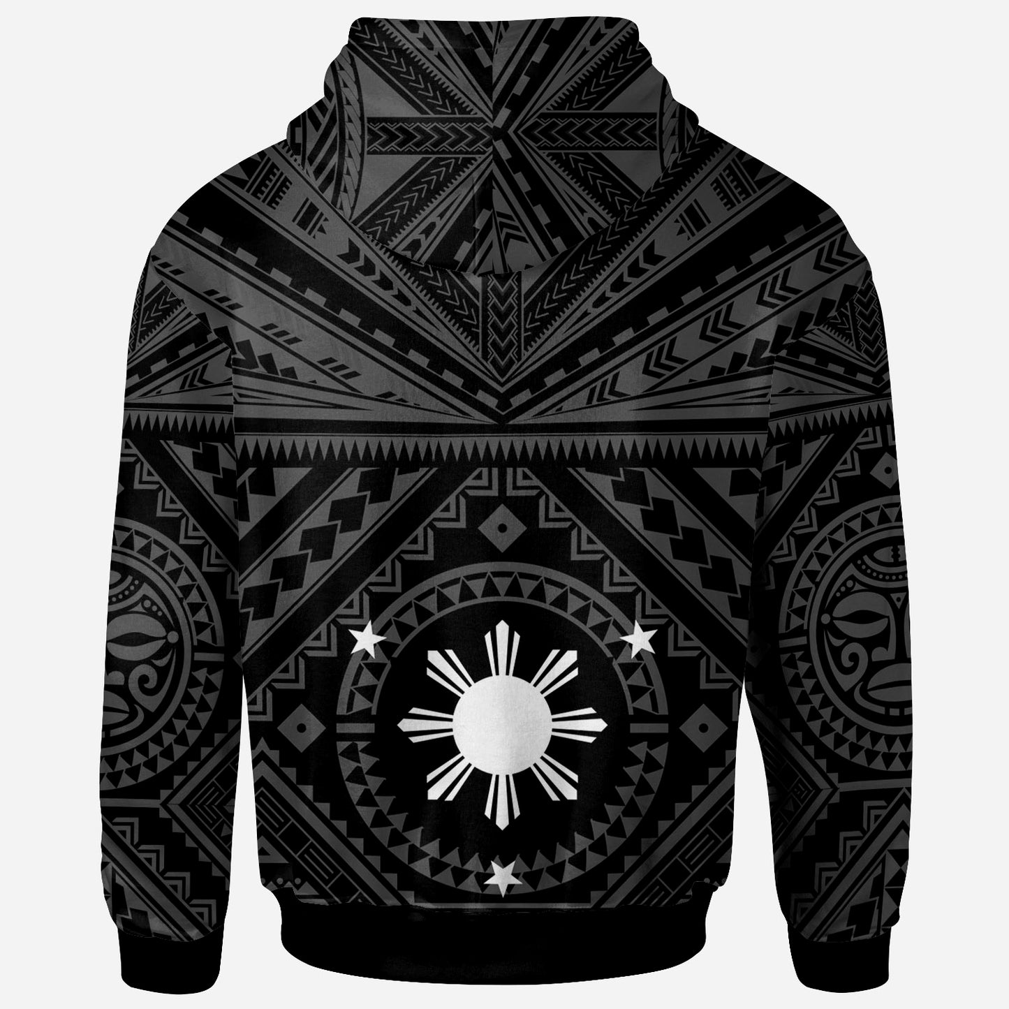 Custom Philippines Hoodie - Polynesian Tattoo Style