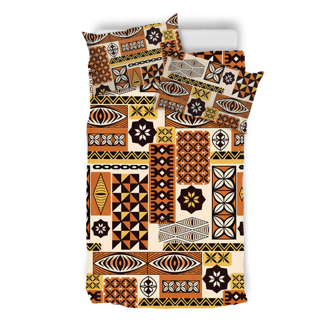 Tonga Bedding Set Ngatu Tapa Pattern